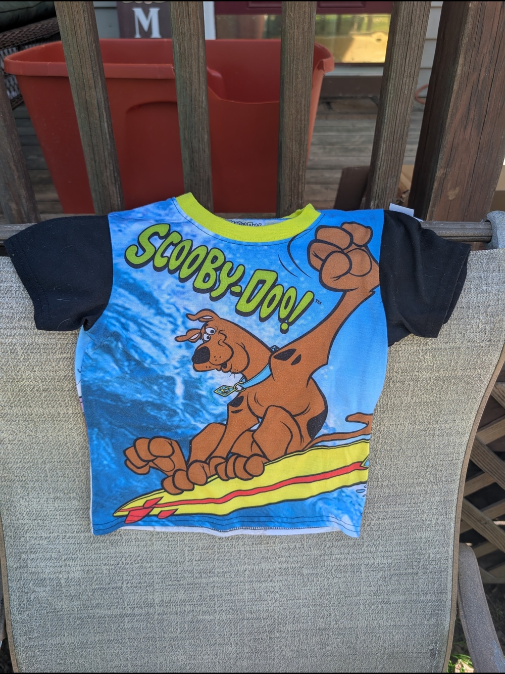 Scooby-Doo Boys' Blue Short Sleeve Tee